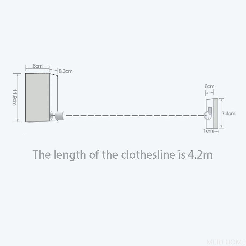 Telescopic Laundry Clothesline – Adjustable Drying Rope for Easy Use