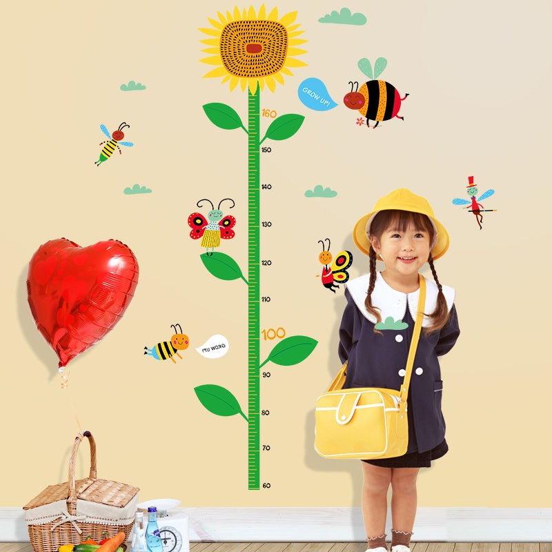 Giraffe Growth Chart Wall Sticker for Kids Room – Self‑Adhesive Height Ruler Decal, Nursery Decor up to 160 cm
