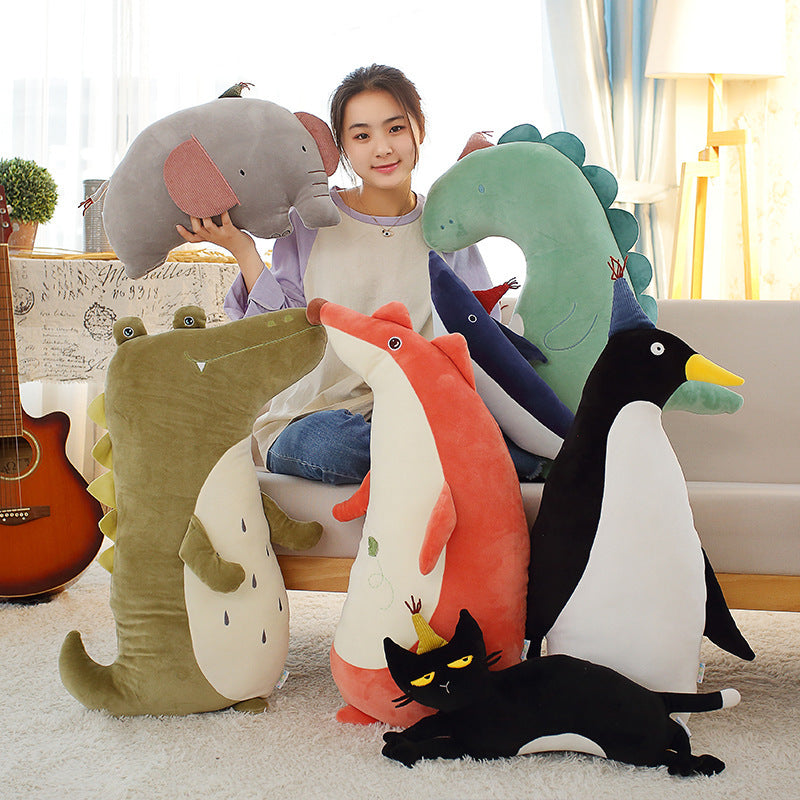 Animal Cushion for Kids Room – Fox, Bear & Whale Plush Pillows, Nursery Decor for Boys & Girls