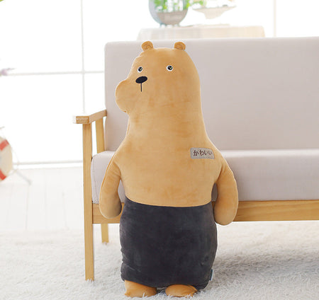 Animal Cushion for Kids Room – Fox, Bear & Whale Plush Pillows, Nursery Decor for Boys & Girls