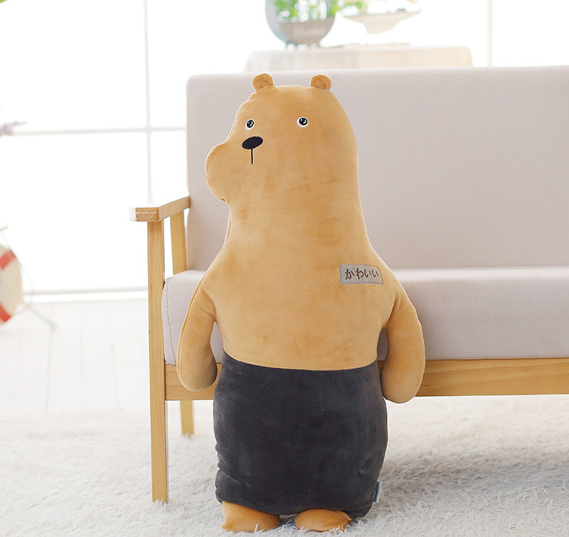 Animal Cushion for Kids Room – Fox, Bear & Whale Plush Pillows, Nursery Decor for Boys & Girls