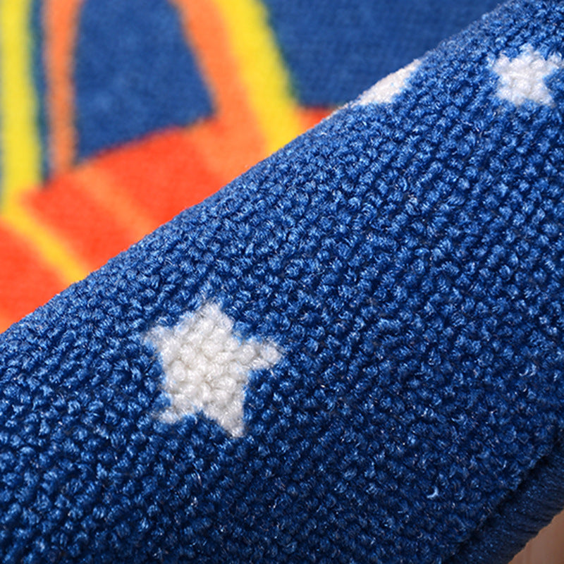 Outer Space Kids Rug – Carpet for Kids’ Room, Educational Non‑Slip Playroom Decor