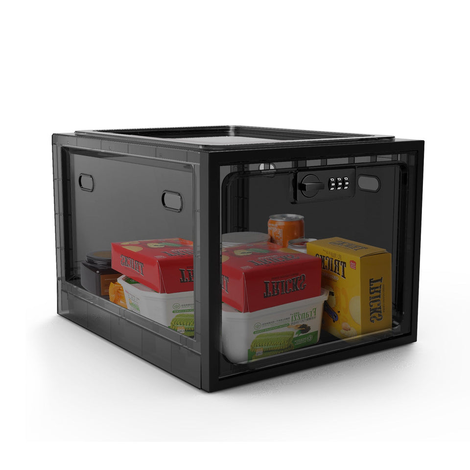 Secure Fridge Organiser with Combination Lock – Lockable Food Storage Box