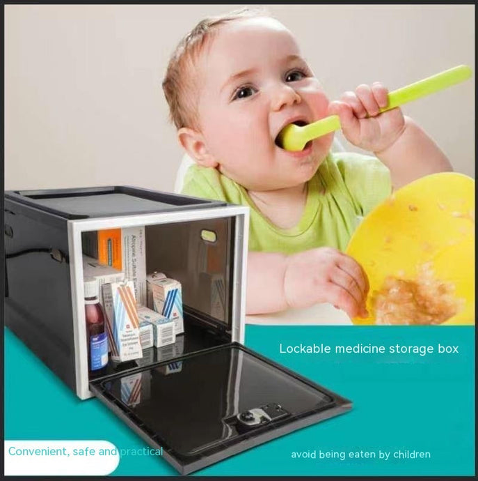 Secure Fridge Organiser with Combination Lock – Lockable Food Storage Box