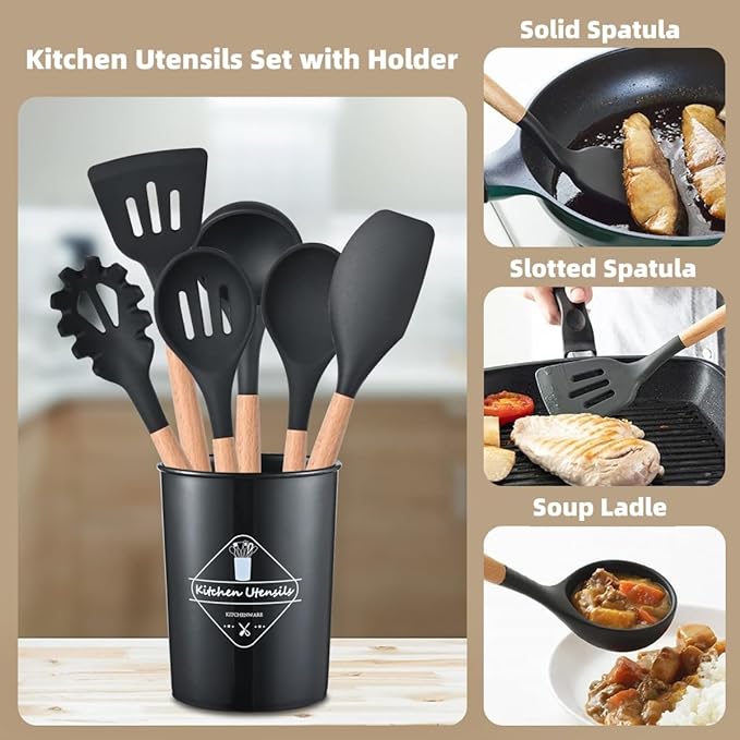 Premium 12-Piece Cooking Utensil Set – Non-Stick & Heat Resistant