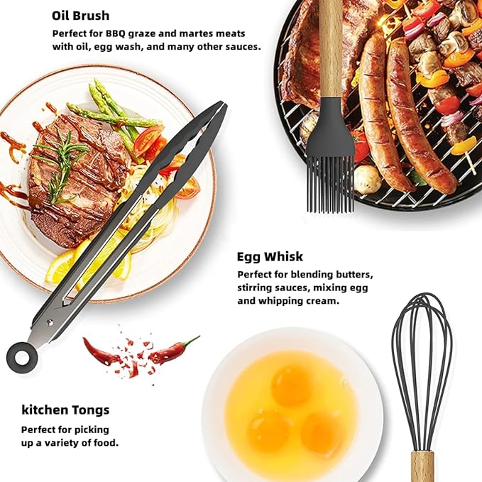Premium 12-Piece Cooking Utensil Set – Non-Stick & Heat Resistant