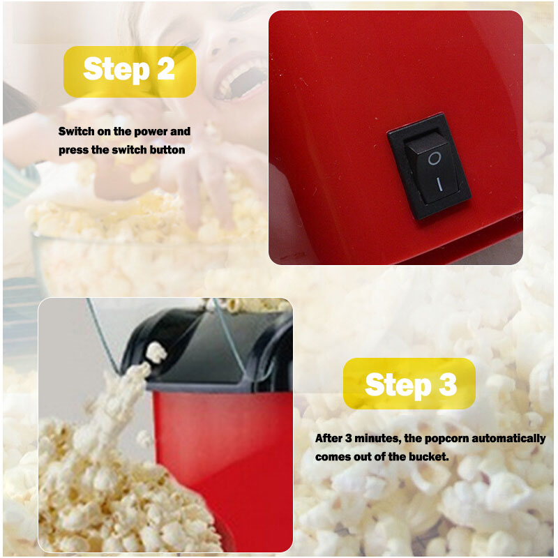 Portable Mini Popcorn Maker – Fresh Popcorn Anytime