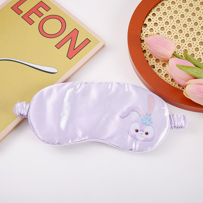 Cross-border Cute Cartoon Sleeping Blocking Eye Mask Silk Star Dailu Bear Adult Children Universal Eye Mask