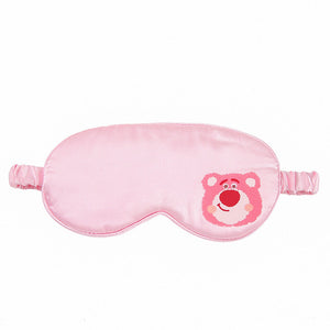 Cross-border Cute Cartoon Sleeping Blocking Eye Mask Silk Star Dailu Bear Adult Children Universal Eye Mask