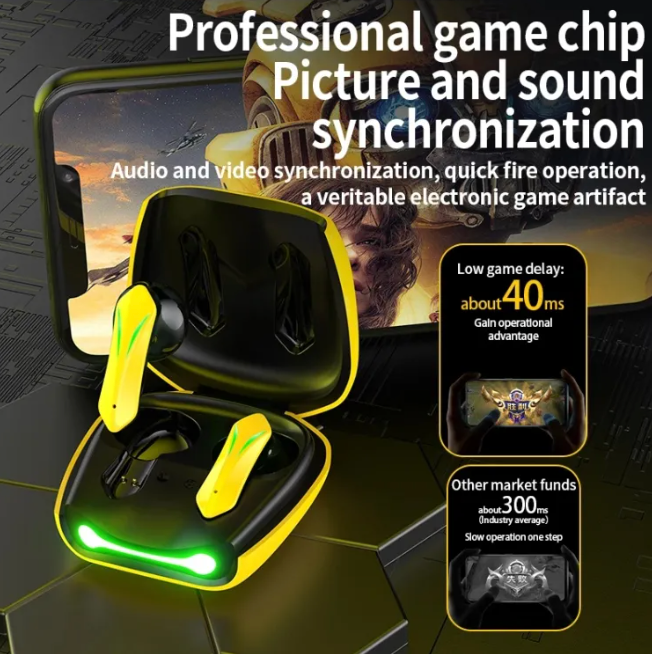 Bluetooth Gaming Earphones – True Wireless Stereo Sound