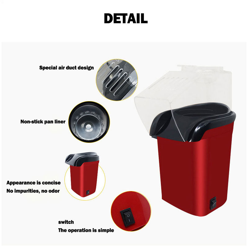 Portable Mini Popcorn Maker – Fresh Popcorn Anytime